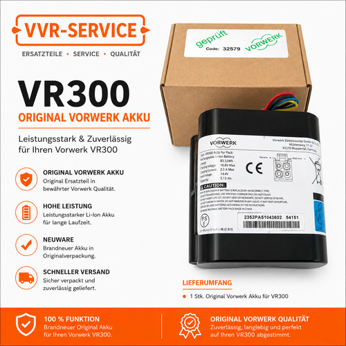 Original vorwerk vr300 - vorwerk, akku