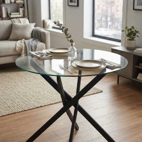 Eleganter runder esstisch mit - eleganter,