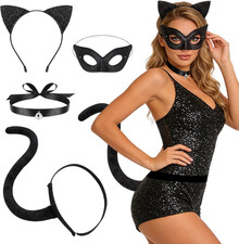 4 Stück Katzenkostüm Damen
