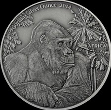 1 Oz Silber 999 Gorilla 2014 -