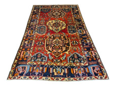 Antiker Feiner Handgeknüpfter Perser Teppich Heris Orientteppich 257x163cm