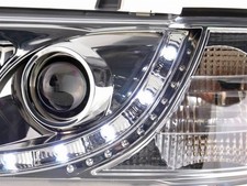 Led Scheinwerfer in chrom