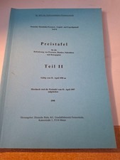 Deutsche Bundesbahn - 602 - Preistafel für Beförderung von Personen -  1998 - II