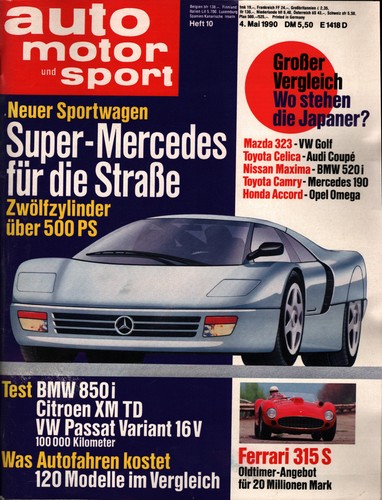 Zeitschrift auto motor und - auto,