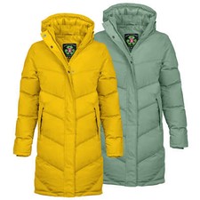 Derbe Damen Steppmantel Regen