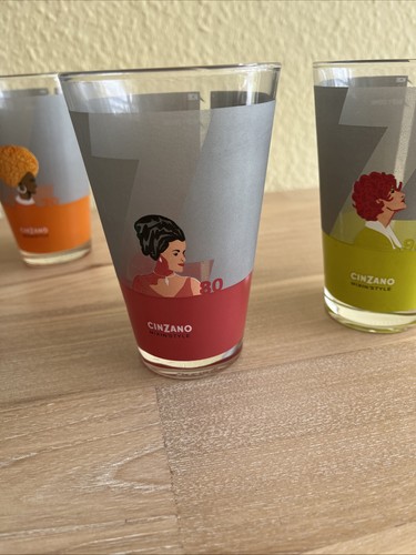 Cinzano gläser special - 6, gläser,
