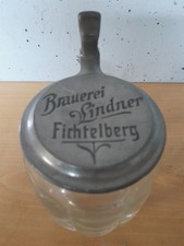 Bierkrug Glaskrug Kommun Brauerei  Lindner Fichtelberg Bayern   0,5L