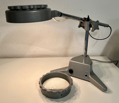 Große ddr lupenlampe - ddr, veb