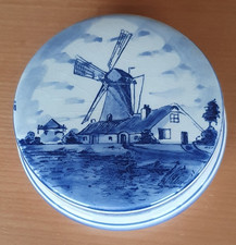 Delfs Blue, Handgemaakt Made in Holland, Keramikschale mit Keramikdeckel
