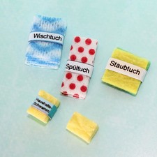 Miniatur Putzlappen Haushalt