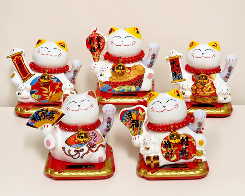 Solar winkekatze maneki - 10,