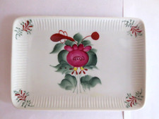 AW Ostfriesen Rose  Platte 18 x 12,5 , August Warnecke, handbemalt Top Zustand