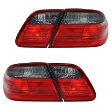 Rückleuchten Klarglas Set für Mercedes E-Klasse W210 Limo Bj. 95-02 Rot/Smoke