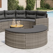 vidaXL Gartenhocker mit Kissen