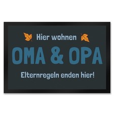 Fußmatte Hier wohnen Oma &
