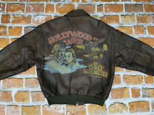 *AVIREX VINTAGE A2 PILOTEN LEDERJACKE*HOLLYWOOD WAR USA TOUR 1944*GR: M*TIP TOP