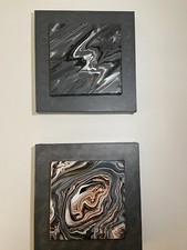 2 Bilder grau, modernn kleine