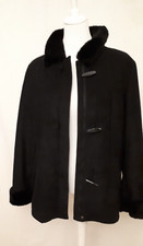 Gr L Damen Kunst Pelz Jacke