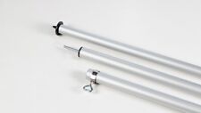 2xZeltstange Alu, Vorzelt/Tarp, 3-tlg.25-28 mm 290 cm, Erdspitze/Dorn, Set 2 St.