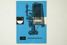 Zeiss Profilprojektor 600 - Prospekt Bedienungsanleitung Anleitung 