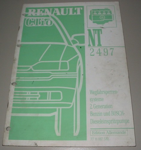 Werkstatthandbuch renault clio - renault,