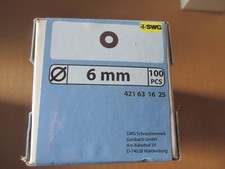 Abstandshalter ähnl. DIN 125 M6x18 100 Stück  schwarz / Aktion Holzregxx