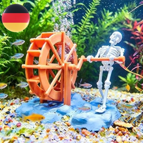 Rotierendes wasserrad skelett - wasserrad,