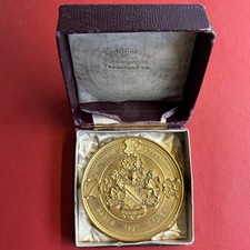 Medaille Internationale Hundeausstellung Baden-Baden / 1897 / vergoldet / f.st