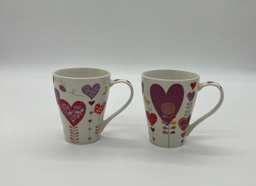 Tasse becher herz dekor - becher,