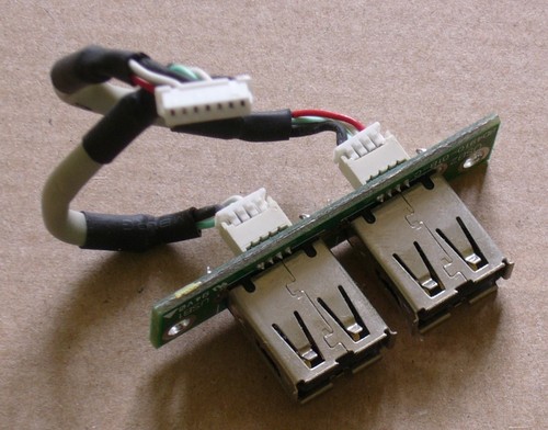 Usb buchsen platine - 2x,