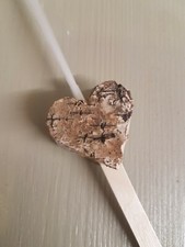 Hochzeit 50x Vintage Leuchtwedel Leuchtstäbe LED Herz Deko Holz Hochzeitstanz