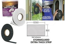 Extra dicker Stormguard selbstklebender Schaumzug Ausschluss wetterfeste Dichtung UK