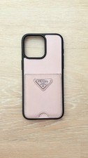 Iphone 15 Pro Max Hülle Original Prada Saffiano Leder mit Karten Etui