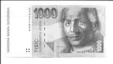 SLOWAKEI slovakia  1000 Kronen  1995  leicht gebraucht