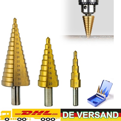 Stufenbohrer set tlg - stufenbohrer-set, 3-tlg