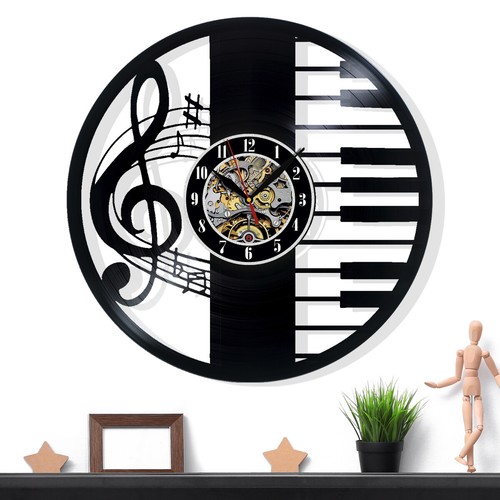 Musik schallplatten wanduhr - musik, schallplatten-wanduhr