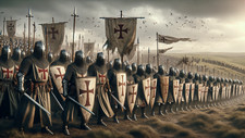 Blechschild Krieg Mittelalter