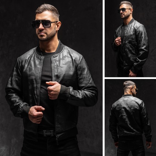 Bomberjacke kunstlederjacke - bomberjacke,