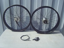 Cruiser Laufradsatz 24 Zoll  80/80mm schwarz  Shimano  7gang Rücktritt   *
