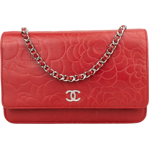 Chanel camellia wallet on - chanel,