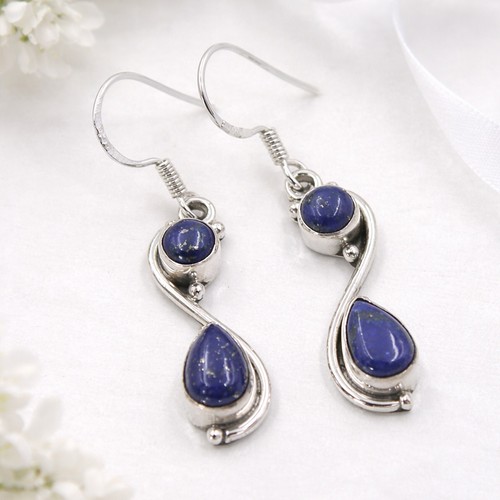 Lapis lazuli ohrringe silber - lapis,