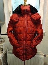 Desigual Damen Winterjacke Rot Abnehmbarer Kragen Gr. 42