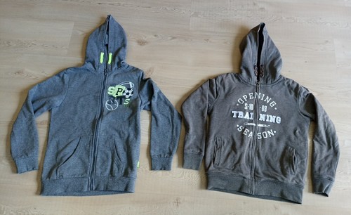 Sweatjacken grau 1x mit - grau,