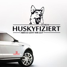 Auto aufkleber huskyfiziert - auto,