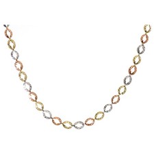 Damen Kette Collierecht Gold