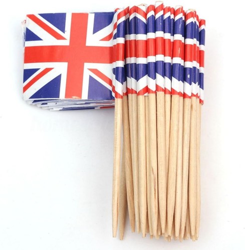 Union jack cocktail sticks - union,