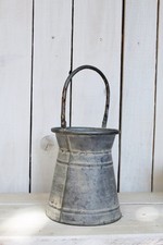 Nostalgie Zink Milchkanne Vintage Dekokanne Gartendeko Vase für Trockensträuße