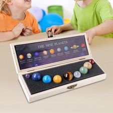 9-teiliges Neun-Planeten--Modell-Set, Kristall-Edelsteine, Kugel-Set für