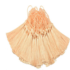 100pcs 13cm / 5 Zoll Seidige Floss Lesezeichen Quasten mit 2-Zoll-Kabel