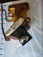 Alter Fotoapparat Agfa Vario in original Ledertasche Isolette 6033 Antik